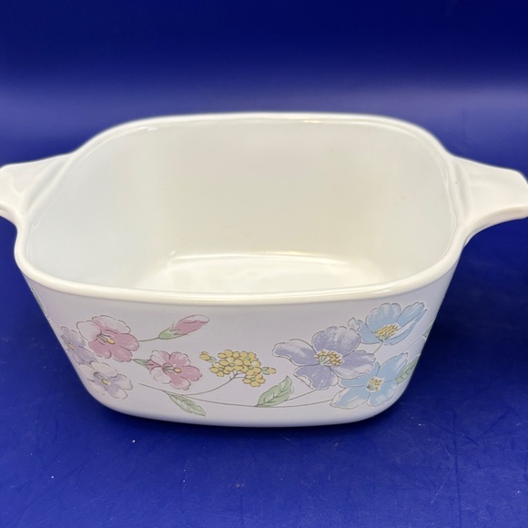 Vintage Corning Ware Casserole Dishes P-43-B 700 mL “Pastel Bouquet” Pattern (2) - Picture 4 of 7